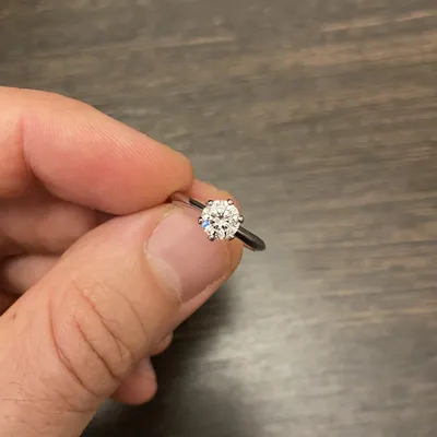 Кольцо для помолвки с бриллиантом 0,05 Ct