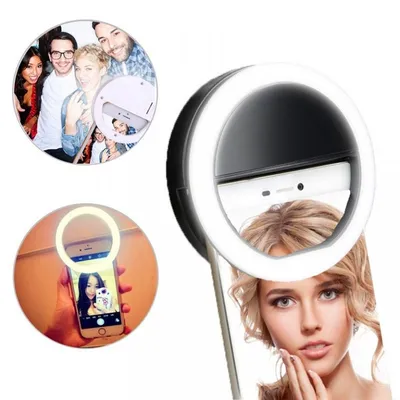 Светодиодное селфи кольцо Selfie Ring Light USB