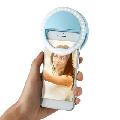 Светодиодное селфи кольцо с USB-зарядкой Selfie Ring Light - купить по  выгодной цене | OldiDom.ru