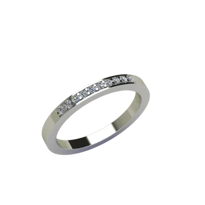 Купить Обручальное кольцо - дорожка с бриллиантами YOUR MAJESTY в  интернет-магазине: уникальный дизайн, доступная цена, отзывы, описание |  obruchalki.com