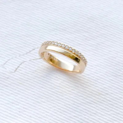 Обручальное кольцо золотое Европейка 1ОБ.Е.3