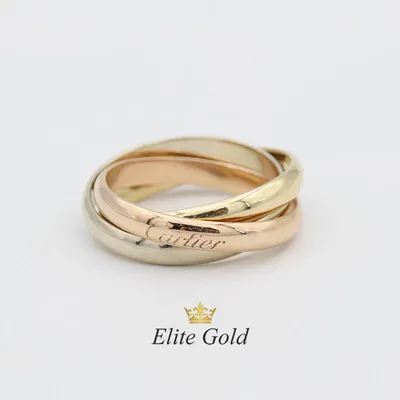 Кольцо в стиле Cartier Trinity Ring (Classic model) купить от 29694 грн |  EliteGold.ua