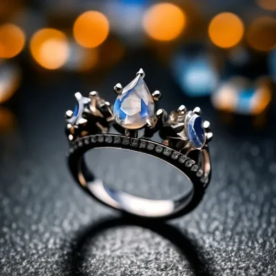 Купить кольцо-корона из красного золота с фианитами 000000237 000000237 в  Zlato.ua