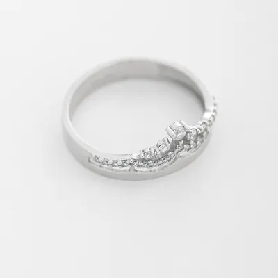 Женское кольцо корона с камнями 2 в 1 на заказ в ювелирной мастерской