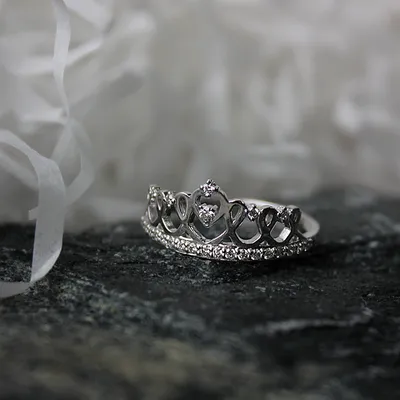 Женское дизайнерское кольцо корона \"Амелия\" с камнями купить от 11460 грн |  EliteGold.ua