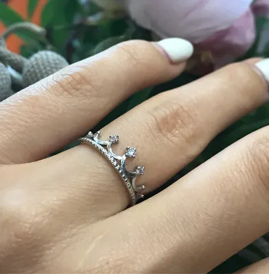 Серебряное кольцо корона | Silver style UA