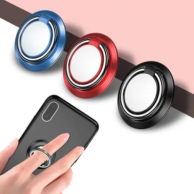 Держатель-кольцо для телефона YOLKKI Mercury черный купить онлайн оптом и в  розницу