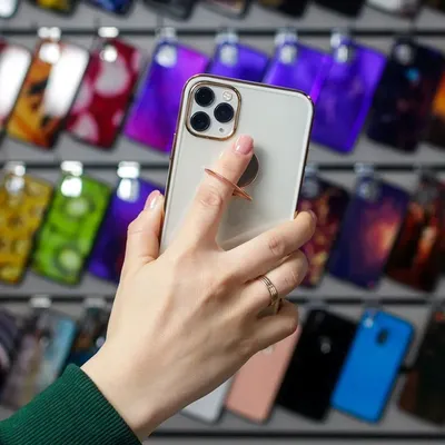 Кольцо-держатель для телефона прозрачное в виде сердца - купить в Москве,  Спб - цены на аксессуары от интернет-магазина Case Place