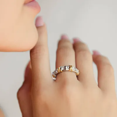 Кольцо Tiffany 1837™ из розового золота 750 пробы с бриллиантами 8682 -  купить сегодня за 50000 руб. Интернет ломбард «Тик – Так» в Москве