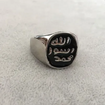Исламский Пророк Мухаммад кольцо из нержавеющей стали кольцо мусульманские  украшения | AliExpress