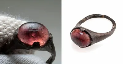Серебряное мужское кольцо суры Иншира с янтарным камнем - Вав Серебро