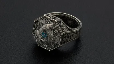 Купить серебряный перстень «Георгий Победоносец» мужской