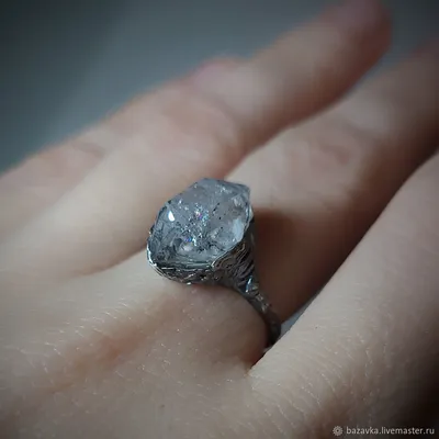 Серебряное кольцо с херкимерским алмазом 2 в интернет-магазине Ярмарка  Мастеров по цене 4300 ₽ – Q9AEGRU | Кольца, Заречный - доставка по России