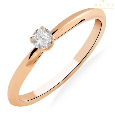 Золотое кольцо с бриллиантом. Артикул 1105029201: цена, отзывы, фото –  купить в интернет-магазине AURUM