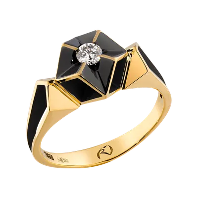 Золотое кольцо с бриллиантом (арт. 105008) цена - 13183.42 грн, фото -  купить в интернет-магазине Золотая Королева