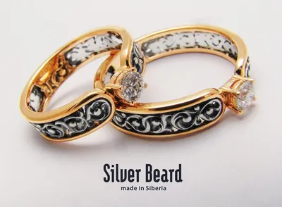 Обручальное кольцо с бриллиантом – вместо тысячи слов | Silver Beard