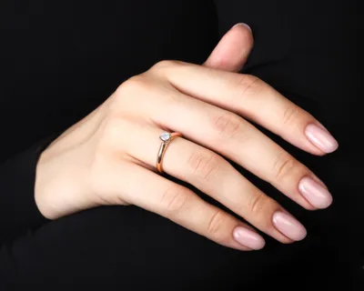 Оригинальное золотое кольцо с бриллиантом 0.21ct МЮЗ – купить по цене 37  500 ₽ с доставкой в интернет-магазине Mister Diamond
