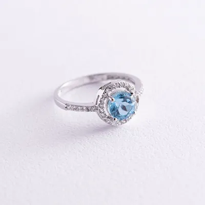 Серебряное кольцо с голубым кварцем - Женское серебряное кольцо с голубым  камнем (ID#87995373), цена: 814 ₴, купить на Prom.ua