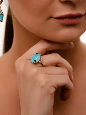 Кольцо с натуральным лондонским голубым топазом, 6 мм, серебряное кольцо с  кристаллом, для ежедневной носки, с драгоценным камнем в 925 Сердца |  AliExpress