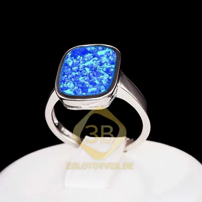 Женское кольцо с голубым камнем, простой минималистичный аксессуар Pinky,  элегантное обручальное роскошное Ювелирное кольцо | AliExpress