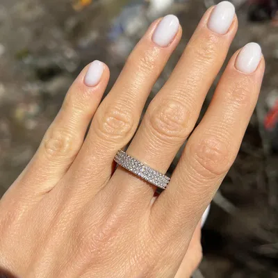 Авторское кольцо для помолвки Vintage Chic, усыпанное камнями по всей  окружности купить от 18622 грн | EliteGold.ua
