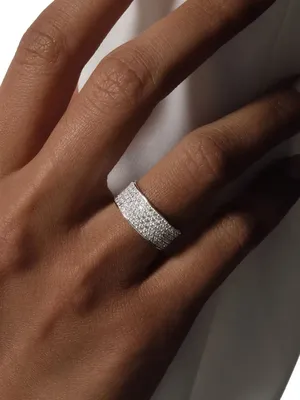 Широкое женское кольцо с камнями 365 : купить в Киеве. Цена в  интернет-магазине SkyGold