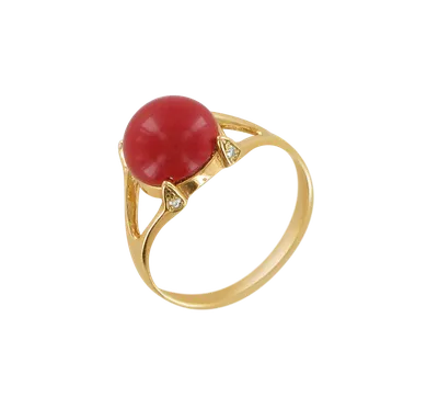 Серебряное кольцо с натуральным красным кораллом в интернет-магазине  Ярмарка Мастеров по цене 3700 ₽ – OQJLKBY | Кольца, Заречный - доставка по  России