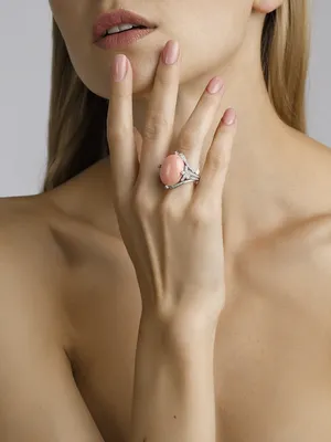 Кольцо с кораллом «Идеал», купить в Киеве | цены, отзывы и фото модель (31  к) Yuriv