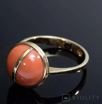 Купить Серебряное кольцо с кораллом натуральным арт. 27136 по низким ценам  - Интернет магазин Серебряная Лилия