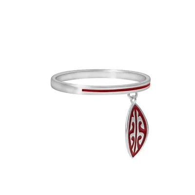 Купить Кольцо с подвеской из серебра в интернет-магазине, цена в Москве 3  200 ₽, артикул NAN-RL3SK