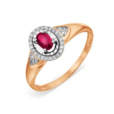 Кольцо с рубином и бриллиантами фото фото