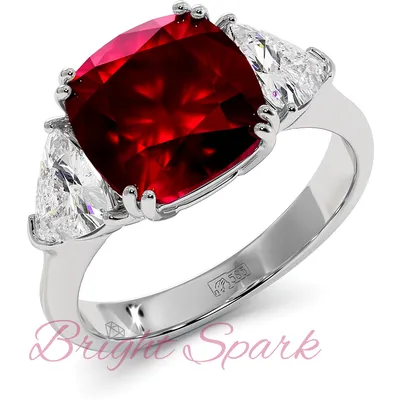 Кольцо с рубином в стиле Графф Mila 5,1 карата – купить по отличной цене в  интернет-магазине Bright Spark