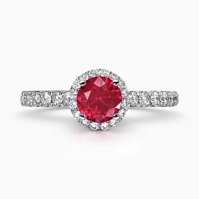 Женское кольцо с рубином и бриллиантовой дорожкой BDR3041-RUBY - купить в  ювелирном интернет-магазине по выгодной цене с доставкой по Москве | LA  VIVION