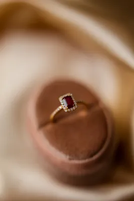 ❤ Купить кольцо из золота с рубином и бриллиантом с Бриллиант Рубин из  Золото 585 по лучшей низкой цене