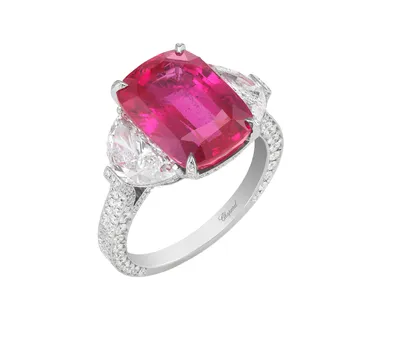 Женское кольцо с красным рубином 2,12 карата | AliExpress