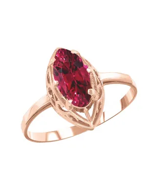 Золотое кольцо с рубином и бриллиантами купить в Германии по выгодной цене!