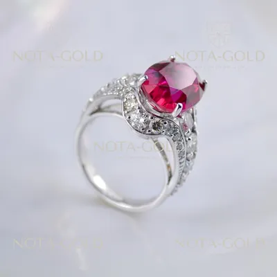Красивое массивное кольцо с рубином …» — создано в Шедевруме