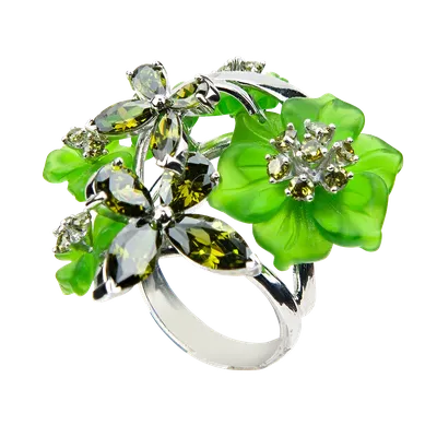 Женское коричневое кольцо цветок жанны MIDGARD PARIS купить в  интернет-магазине ЦУМ, арт. 5733s