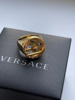 Оригинальное золотое кольцо Versace – купить по цене 208 500 ₽ с доставкой  в интернет-магазине Mister Diamond