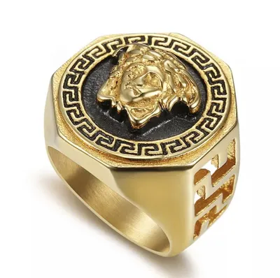 Кольцо Versace из жёлтого золота 750 пробы 11854 - купить сегодня за 160  000 руб. Интернет ломбард «Тик – Так» в Москве