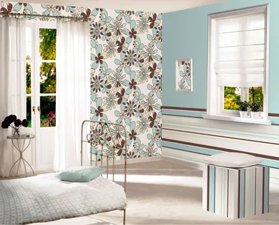 Комбинирование обоев в спальне: как сочетать в интерьере обои двух или  нескольких цветов и оформлять акцентную стену | Блог DG-HOME.RU