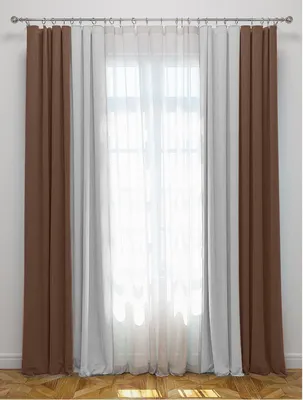 Двойные двухцветные комбинированные шторы из ткани канвас 140х270 2 шт. —  купить в интернет-магазине по низкой цене на Яндекс Маркете