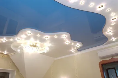 Натяжные комбинированные потолки с гипсокартоном в Севастополе ✓ Цена и  фото | НЕГА