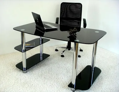 Стеклянные компьютерные столы. Купить стеклянный компьютерный стол в MebShop