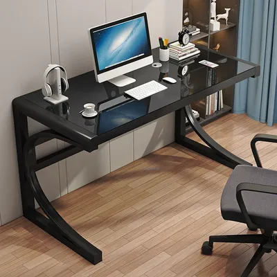 Компьютерные столы из закаленного стекла, современная офисная мебель для  спальни, игрового стола, письменный стол для студенческого общежития,  домашние игровые столы Z | AliExpress