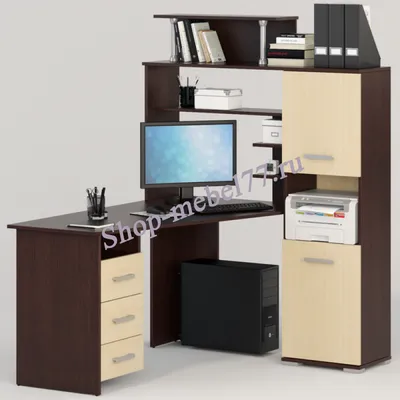 Стол письменный с ящиками и полками — SitiRoom мебельный маркетплейс