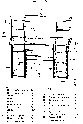 Схема сборки компьютерного стола КСС-1 - Белучколлектор. Производитель  школьных досок, школьной мебели. Официальный сайт