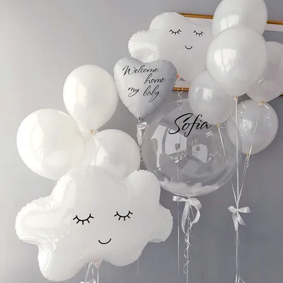 Композиция из воздушных шаров с цифрой 8 – купить в магазине 'Веселая  затея', Мытищи, Королев, Щелково