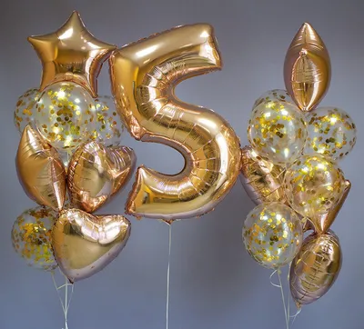 Воздушные шары - Стильная композиция из шаров № 35 купить недорого