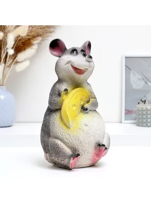 Копилка \"Мышь большая с сыром\" Хорошие сувениры 158064126 купить в  интернет-магазине Wildberries